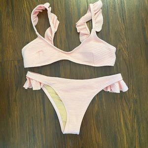 Cupshe light pink bikini